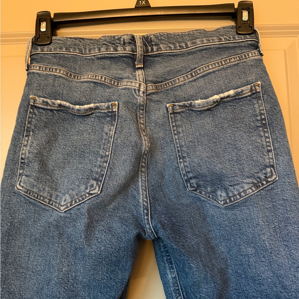 Agolde Riley High Rise Straight Crop Jeans - Frequnecy - Picture 8 of 13